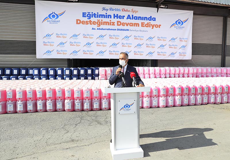 OKULLARA 103 TON TEMİZLİK MALZEMESİ  	