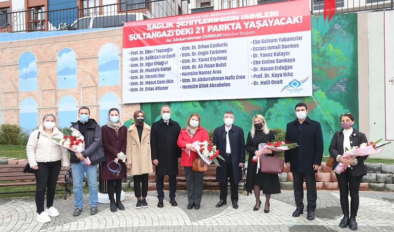 SAĞLIKÇILARIN İSİMLERİ 21 PARKTA YAŞATILIYOR