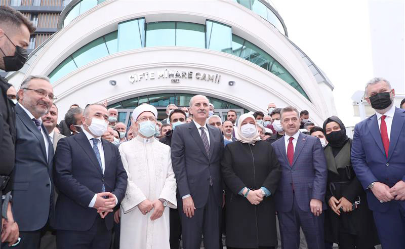 ÇİFTE MİNARE CAMİİ AÇILDI