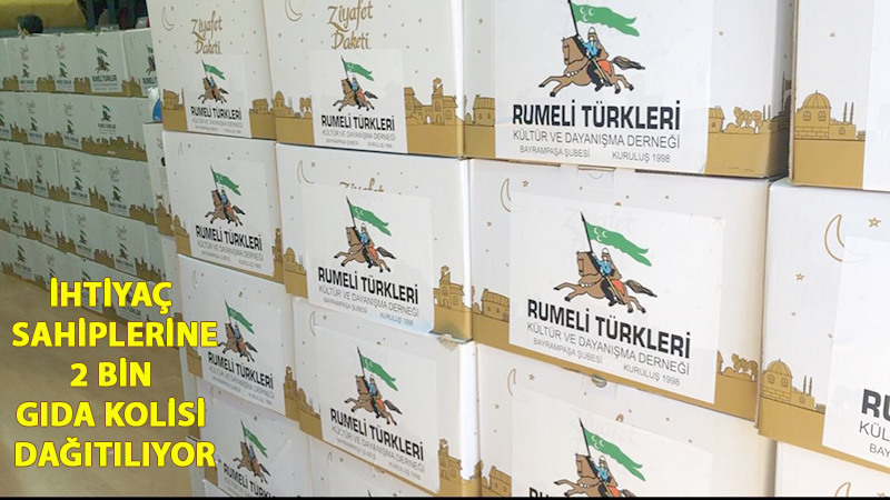 RUMELİ TÜRKLERİ’NDEN 2 BİN ERZAK