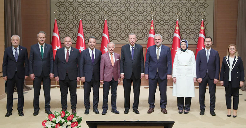CUMHURBAŞKANI ERDOĞAN’A ZİYARET
