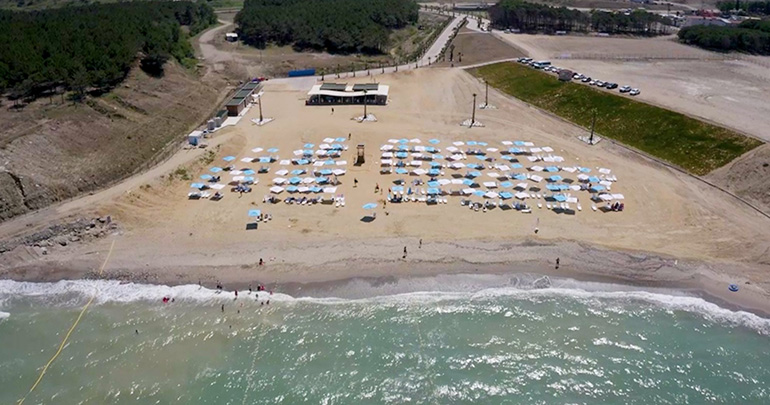 ÇİFTALAN PLAJI AÇILDI