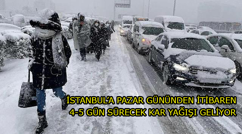 İSTANBUL BEYAZ ÖRTÜYLE KAPLANACAK! 