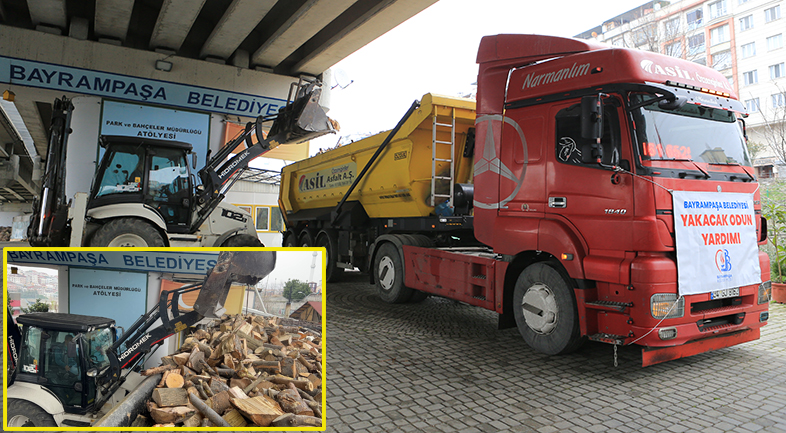 DEPREM BÖLGESİNE 20 TON ODUN