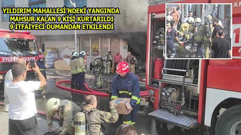 BAYRAMPAŞA'DA İŞ MERKEZİNDE YANGIN! 