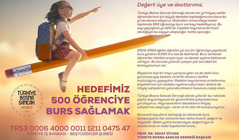 BOSNA SANCAK’TAN EĞİTİM ATAĞI