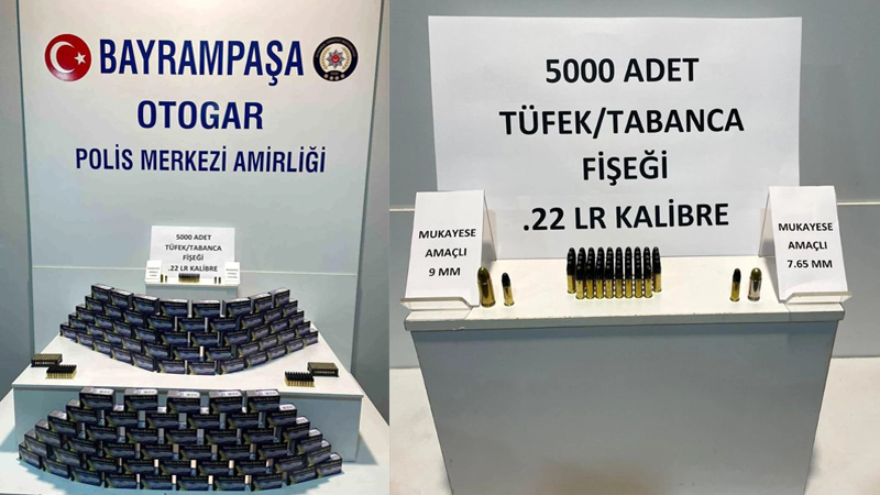 OTOGARDA 5 BİN SİLAH MERMİSİ! 