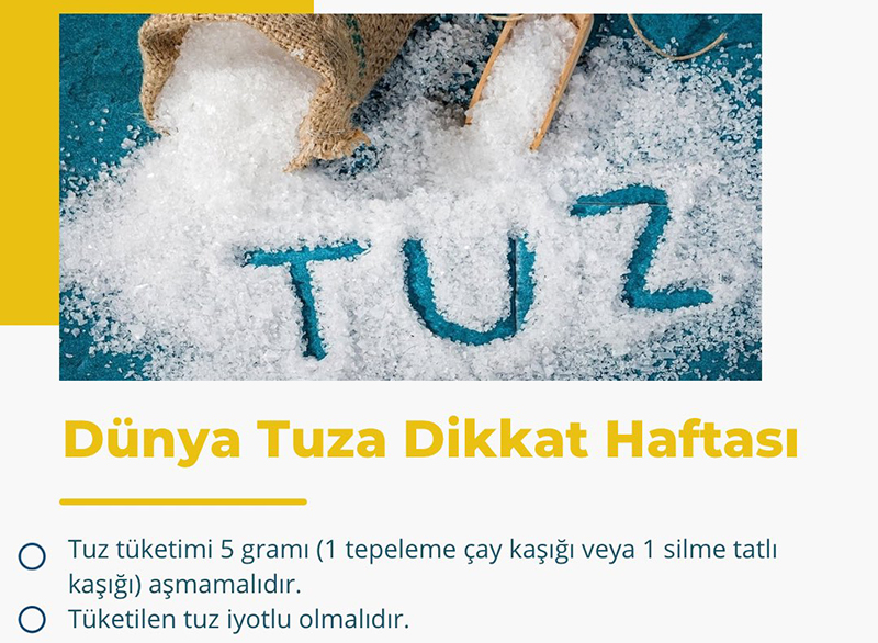 AŞIRI TUZA DİKKAT! 