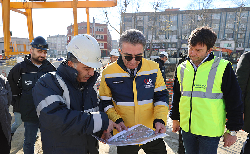 MUTLU, TRAMVAY HATTINI İNCELEDİ