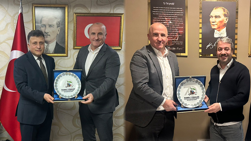 RUMELİ TÜRKLERİ’NDEN ÇİFTE ZİYARET 