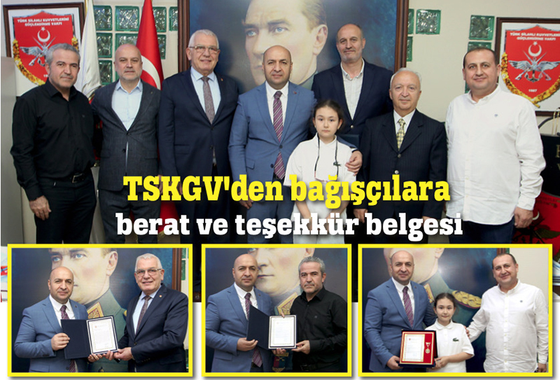 TSKGV'DEN BERAT VE TEŞEKKÜR 