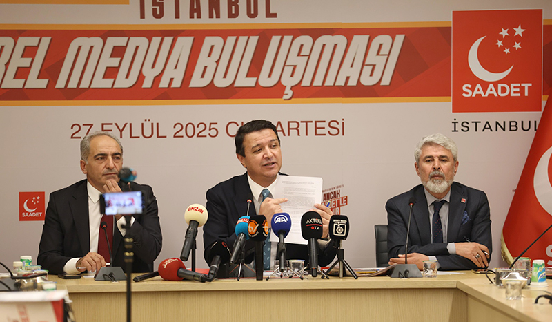 SP LİDERİ ARIKAN BASINLA BULUŞTU