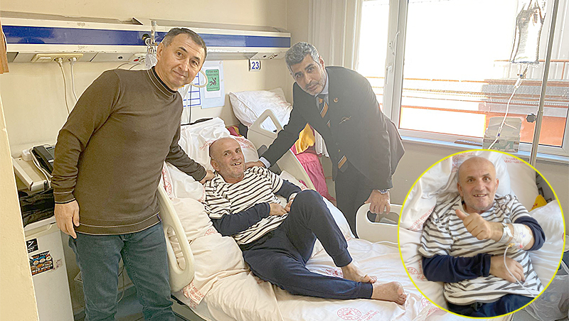 ALİ GÜRKAN’A GEÇMİŞ OLSUN ZİYARETİ