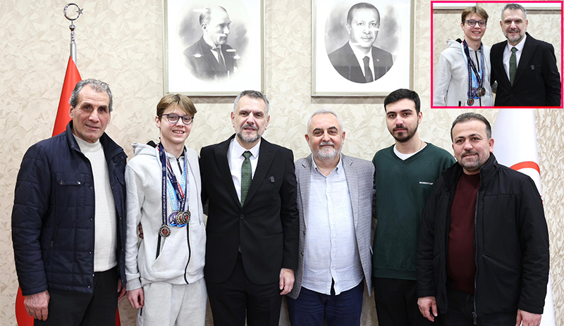 GENÇ ŞAMPİYONDAN AKIN’A ZİYARET